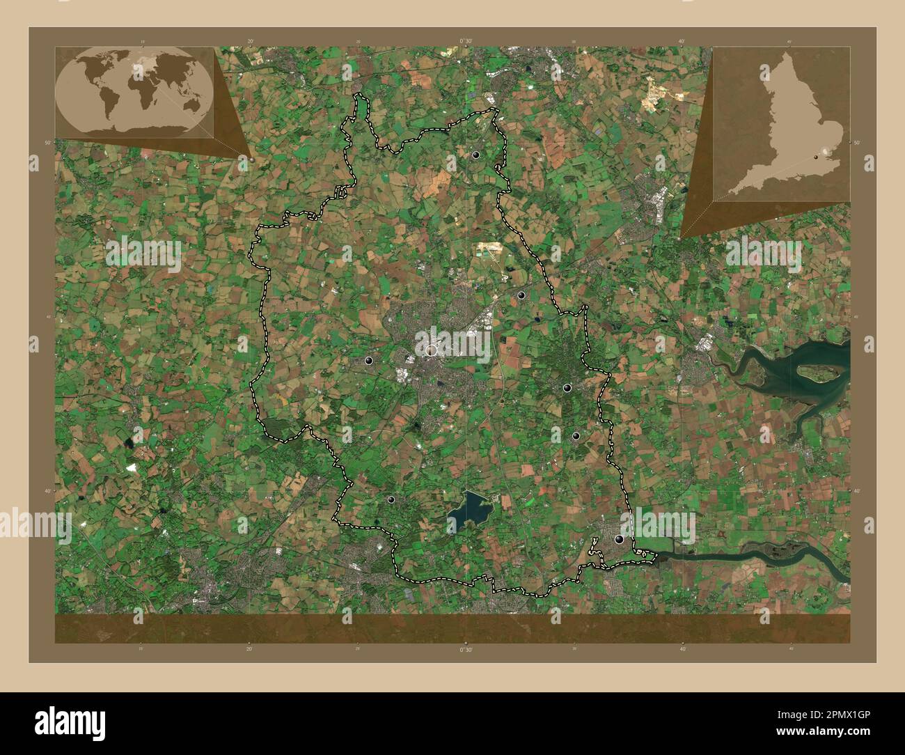 Chelmsford, non metropolitan district of England - Great Britain. Low ...