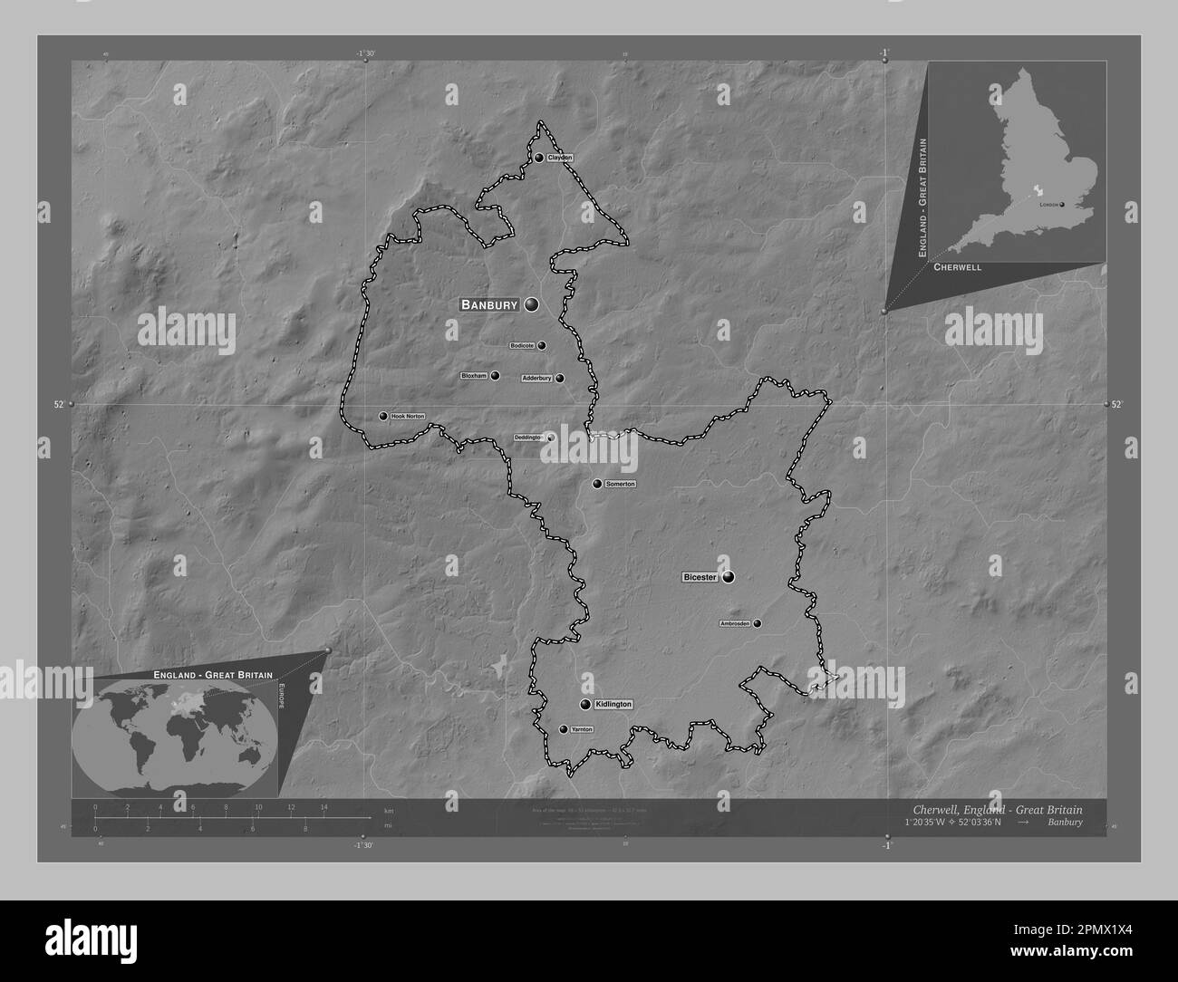 Cherwell, non metropolitan district of England Great Britain