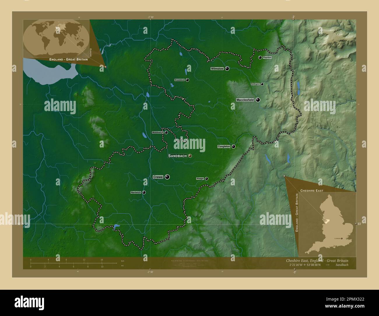 Cheshire East, administrative county of England Great Britain