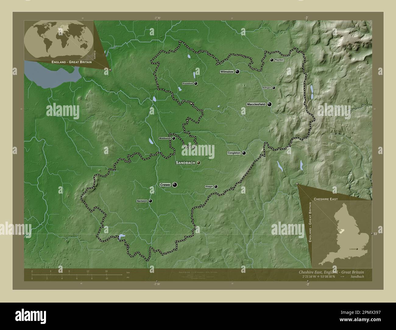 Cheshire East, administrative county of England Great Britain