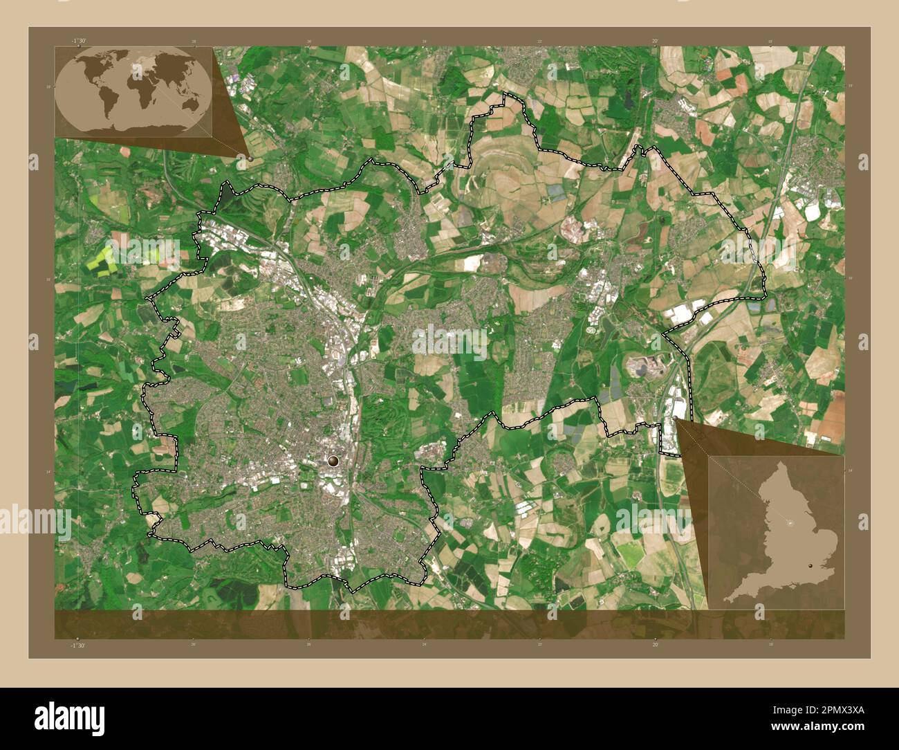 Chesterfield, non metropolitan district of England - Great Britain. Low ...