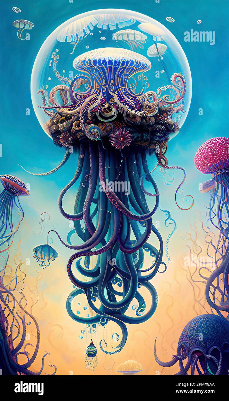 Fantasy sea jelly hires stock photography and images Alamy