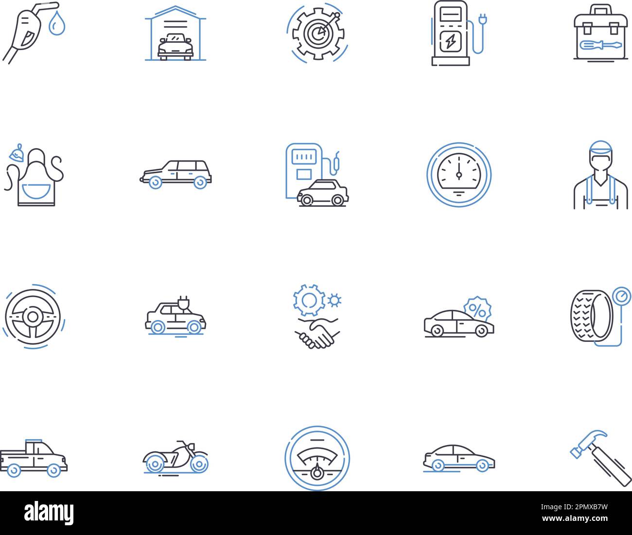 Call center outline icons collection. Call center, Telephone, Helpdesk, Voicemail, Hotline, Operator, Service center vector and illustration concept Stock Vector