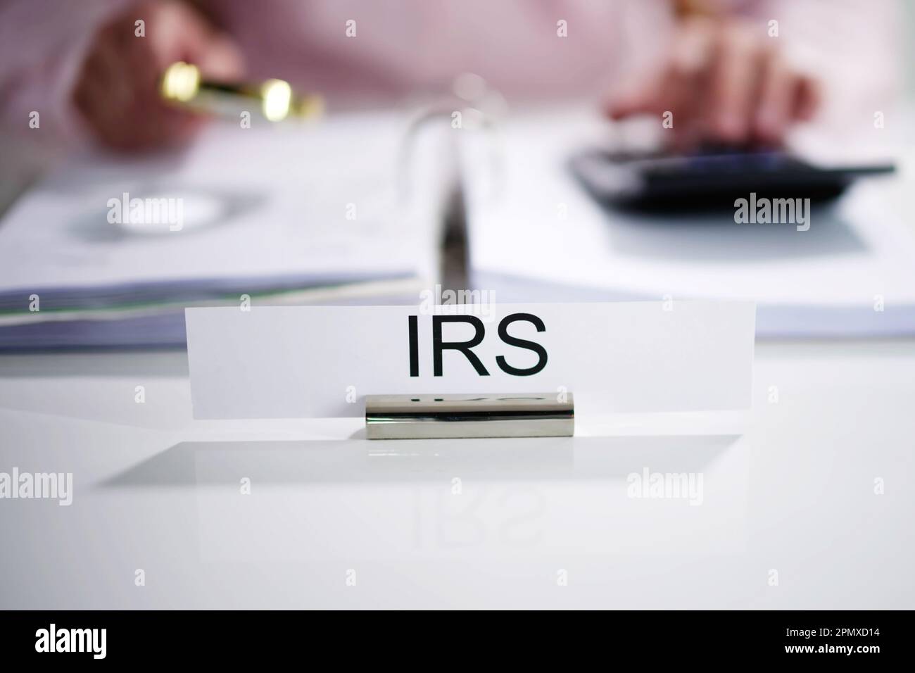 Irs Tax Audit. Auditor Doing Debt Fraud Inspection Stock Photo - Alamy