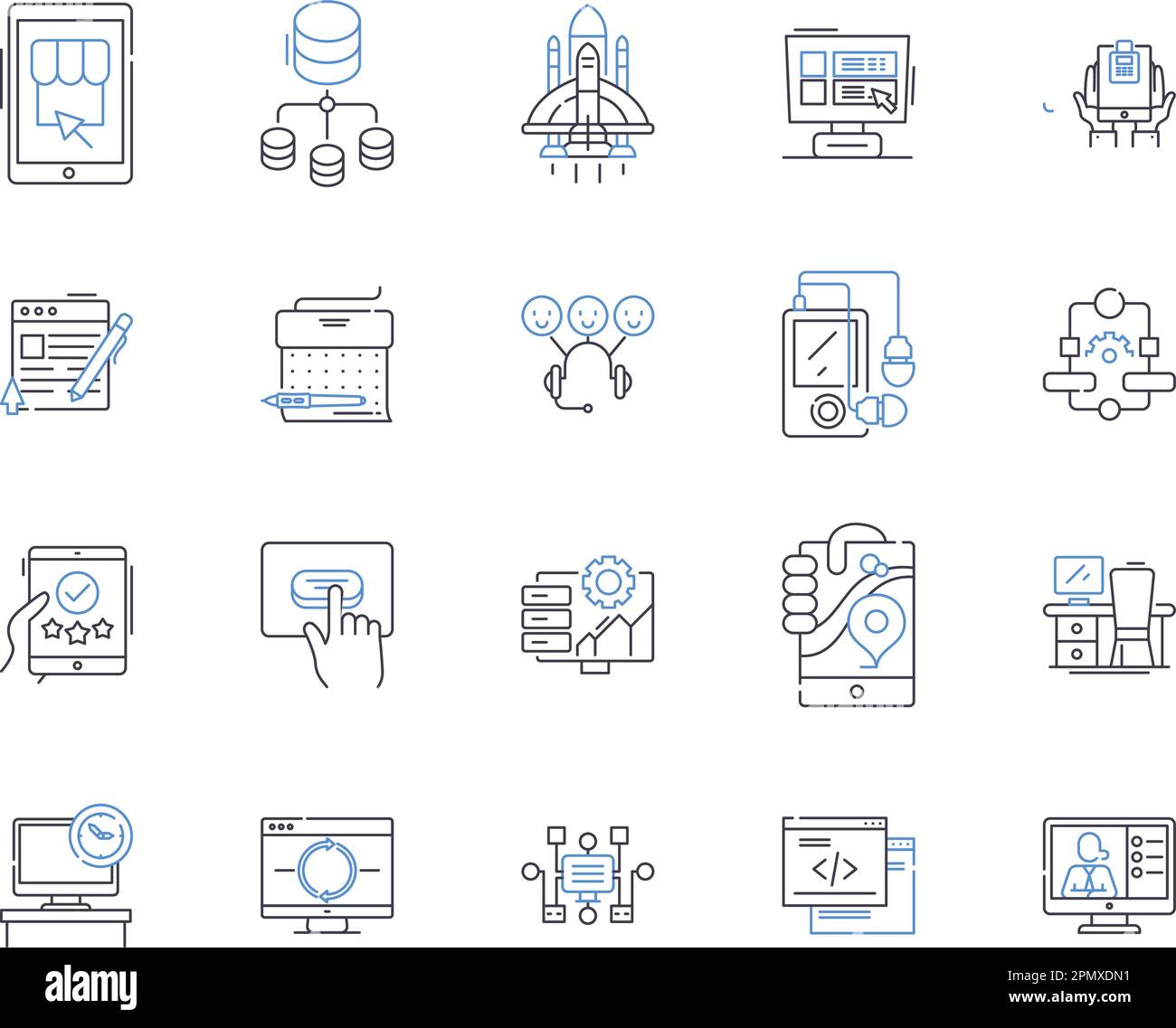 Device technology outline icons collection. Device, Technology, Gadgets ...
