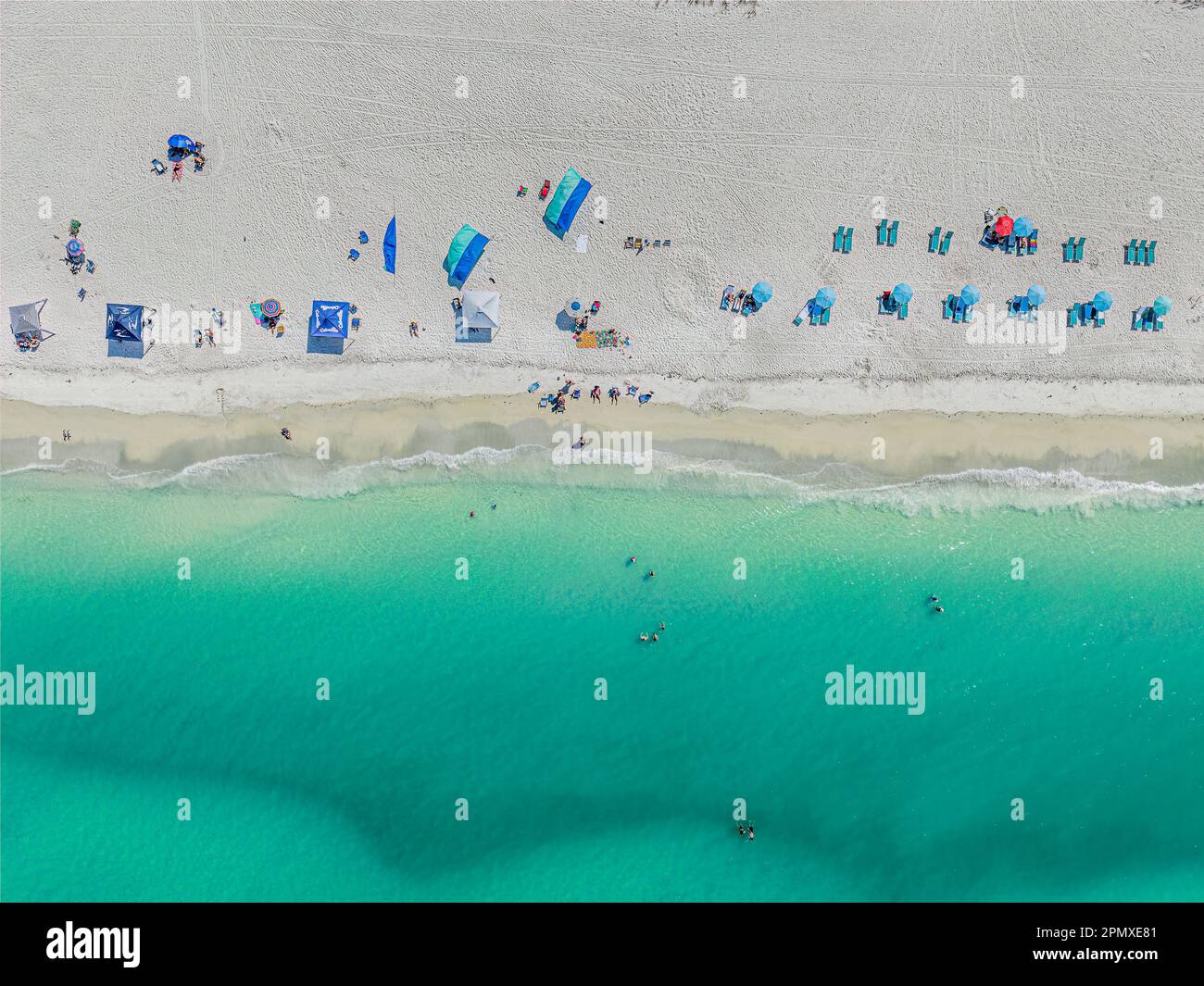 Aerial view of Holmes Beach on Anna Maria Island, Florida Stock Photo