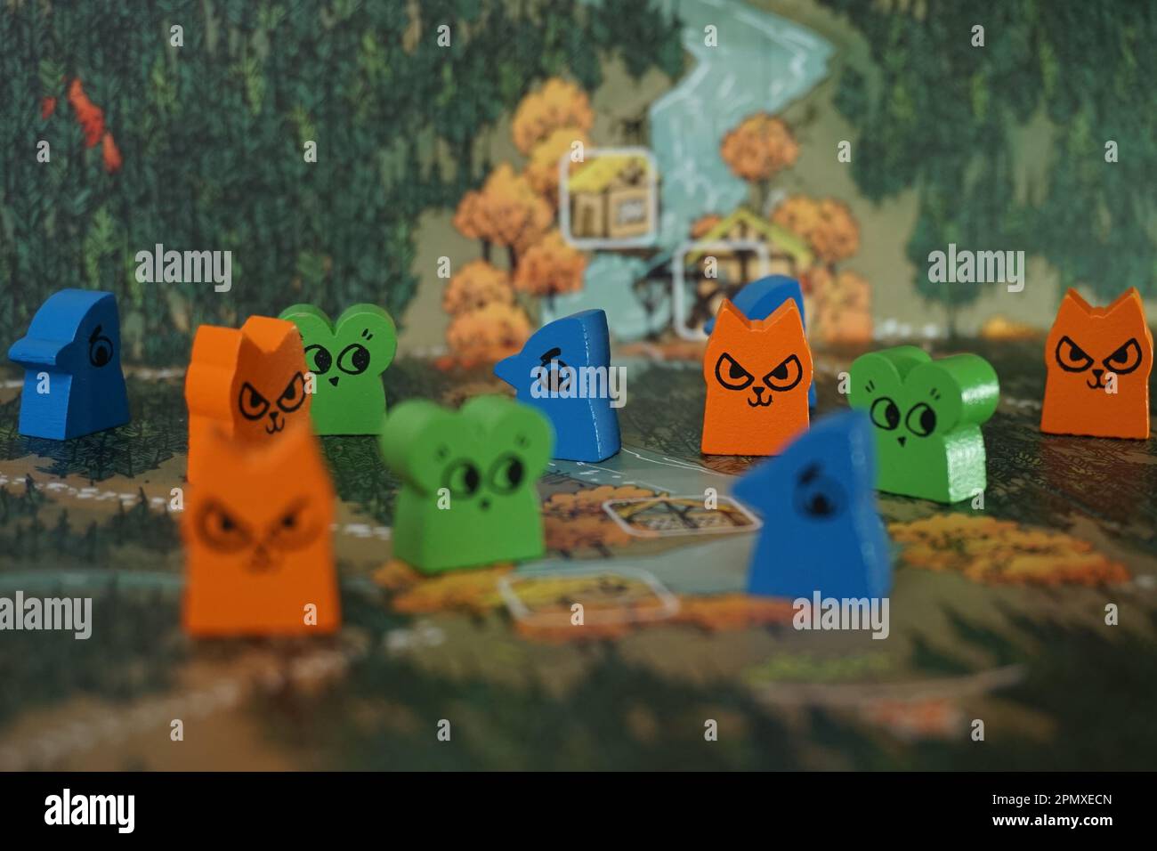 Components from Root the board game by Leder Games Stock Photo Alamy