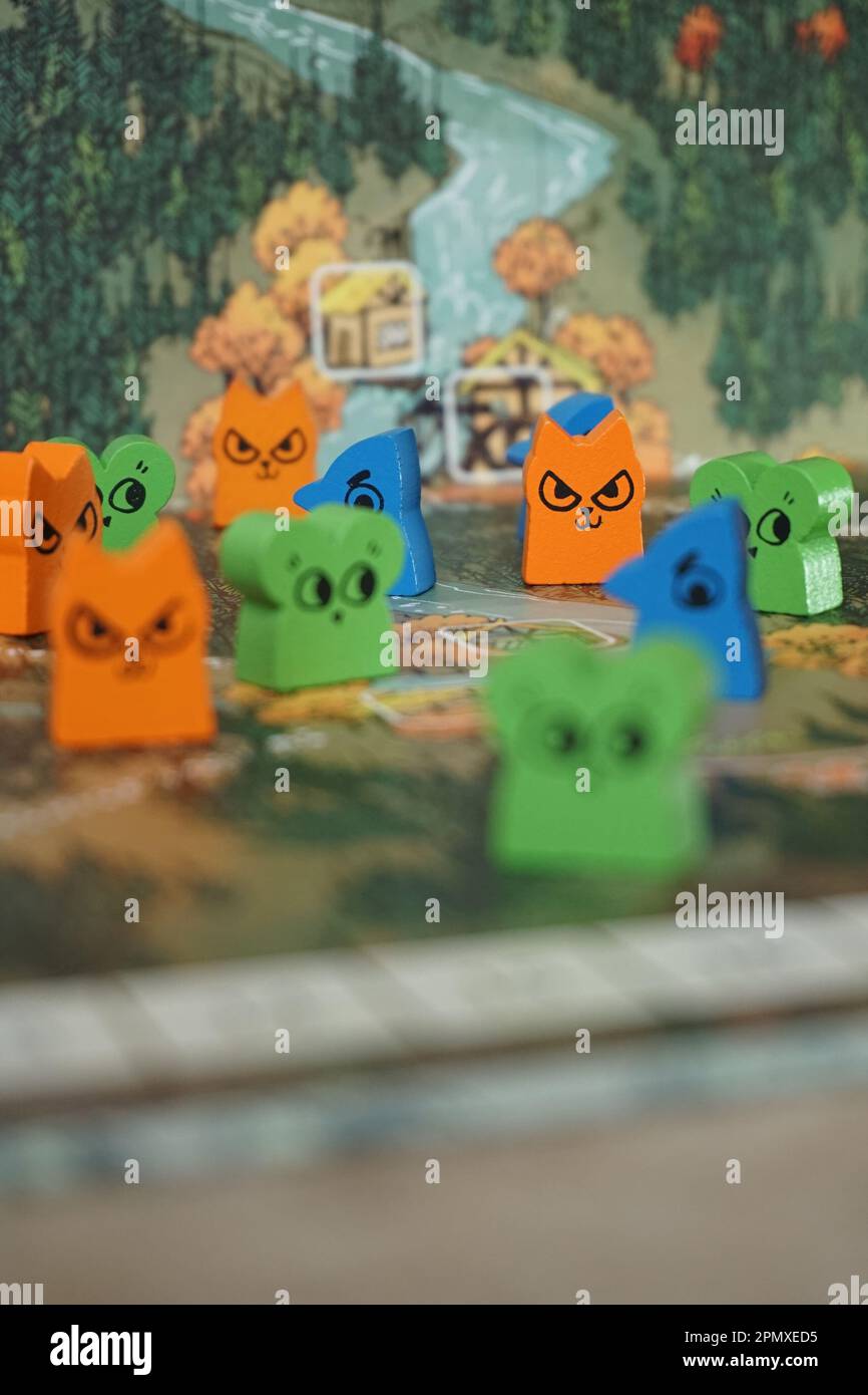 Components from Root the board game by Leder Games Stock Photo Alamy