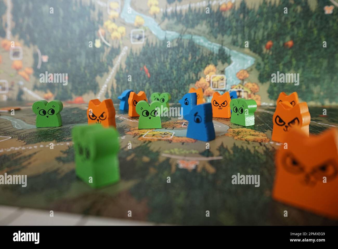 Components from Root the board game by Leder Games Stock Photo Alamy