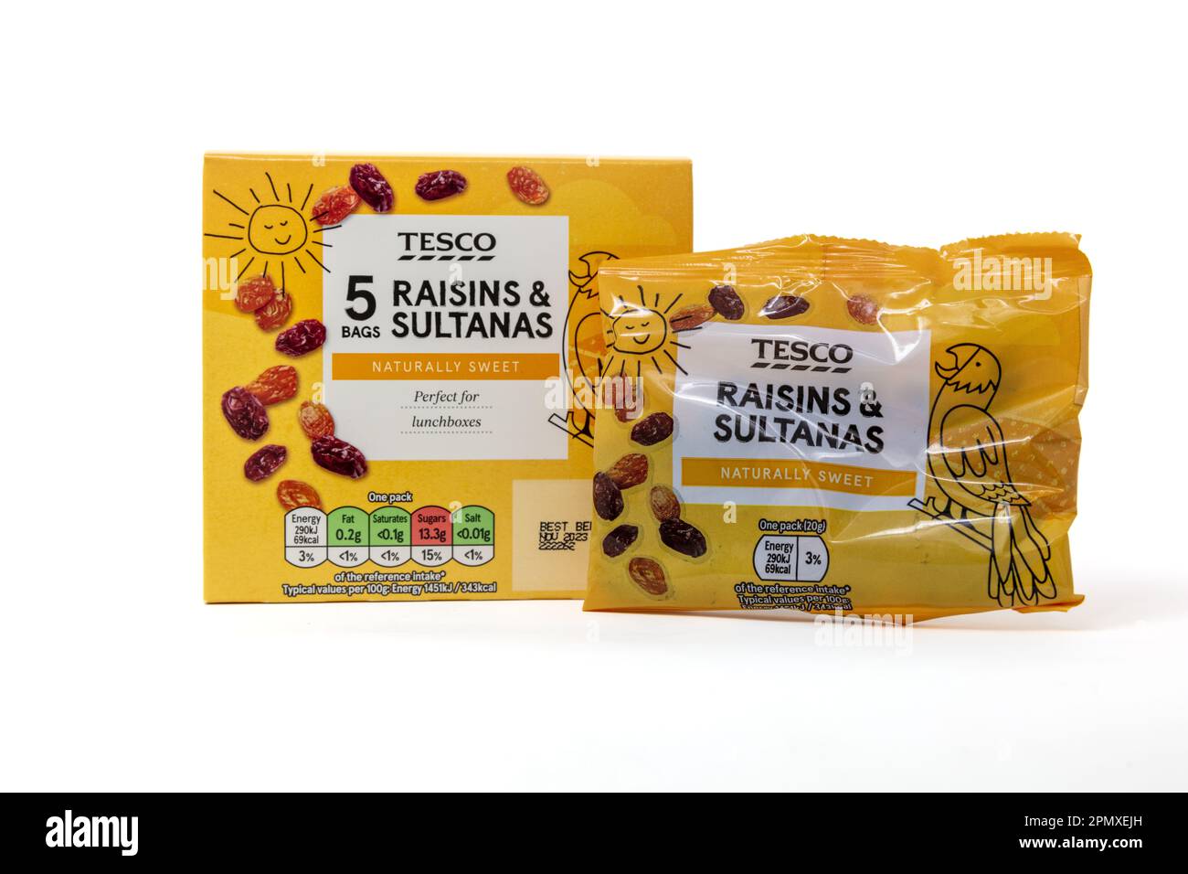 Tesco Raisins & Sultanas 5 Bags Stock Photo Alamy