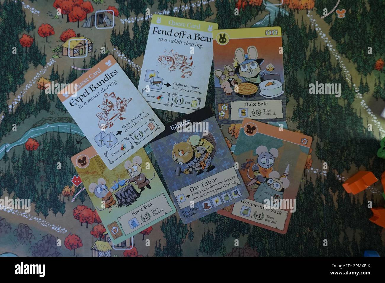 Components from Root the board game by Leder Games Stock Photo Alamy