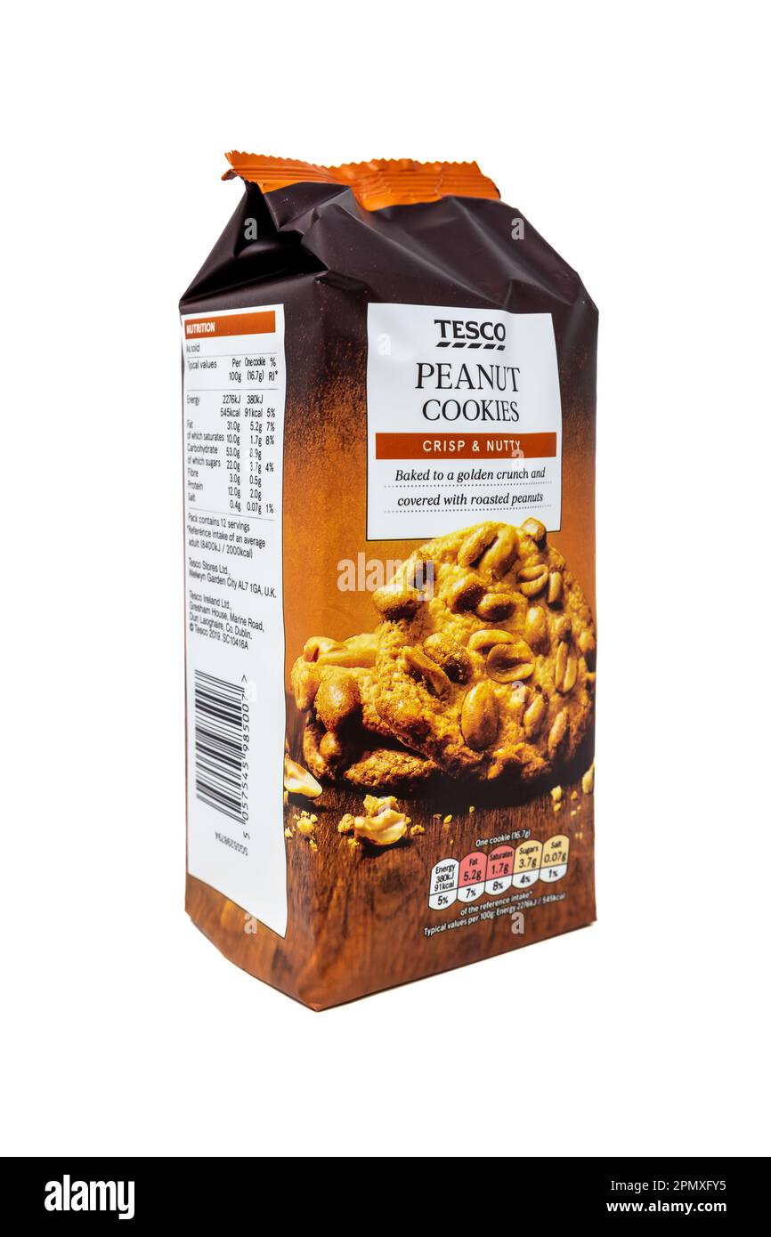Tesco Peanut Cookies Stock Photo Alamy