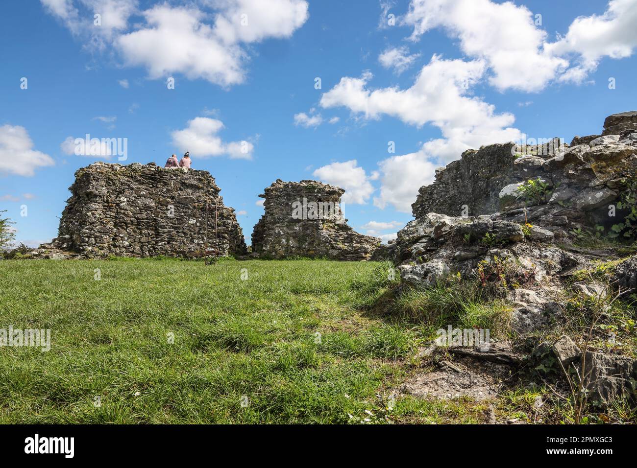 Inside the ruins of Plympton Castle in Pympton St Maurice, Plymouth