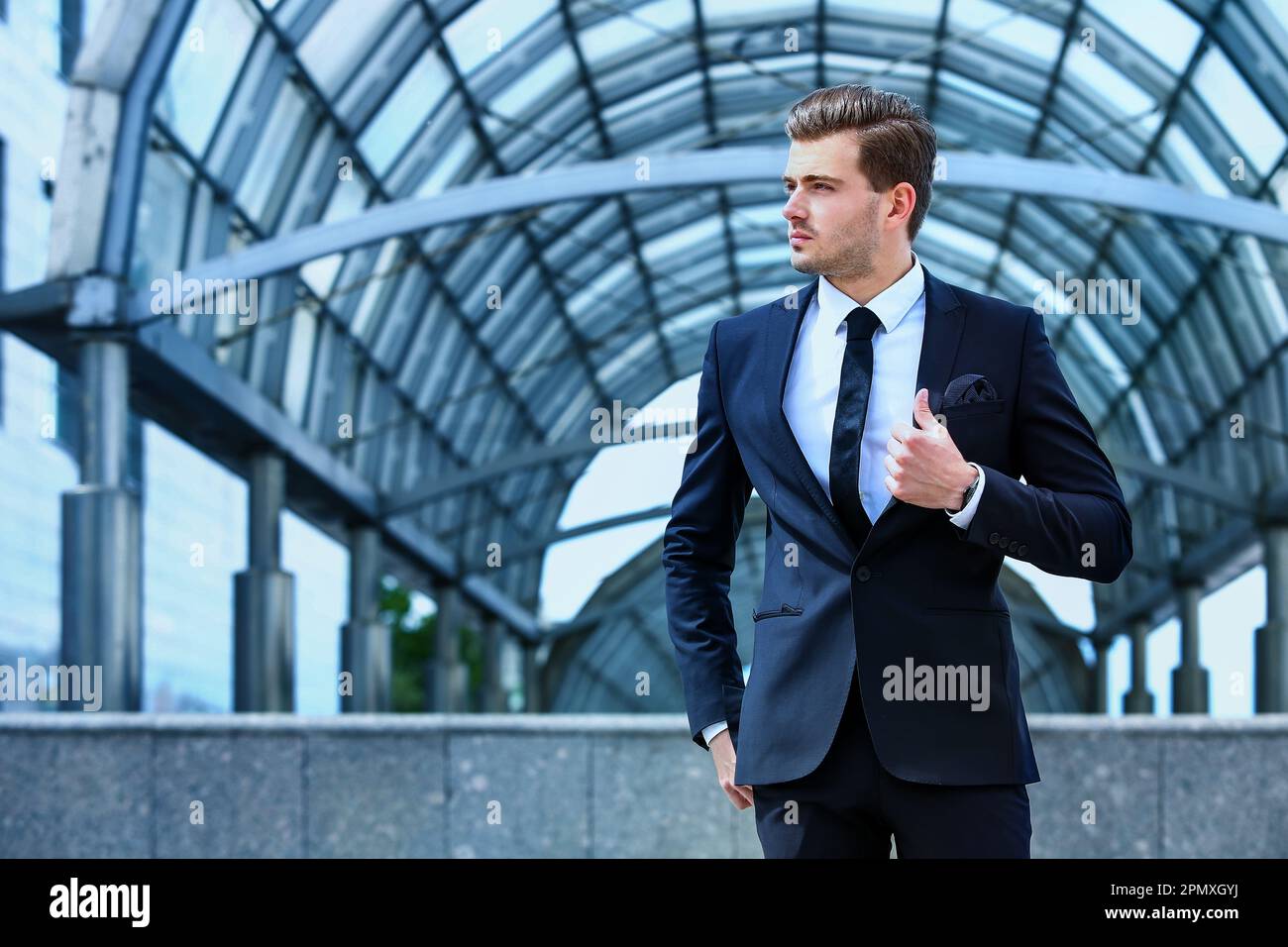 Cute Man Suit Posing Image & Photo (Free Trial) | Bigstock
