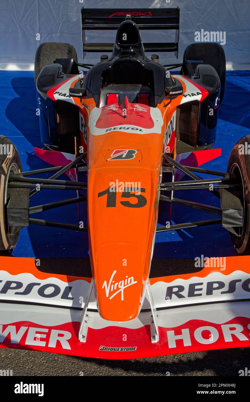 LE CASTELLET, FRANCE, April 9, 2023 Outdoor museum of old F1 cars in