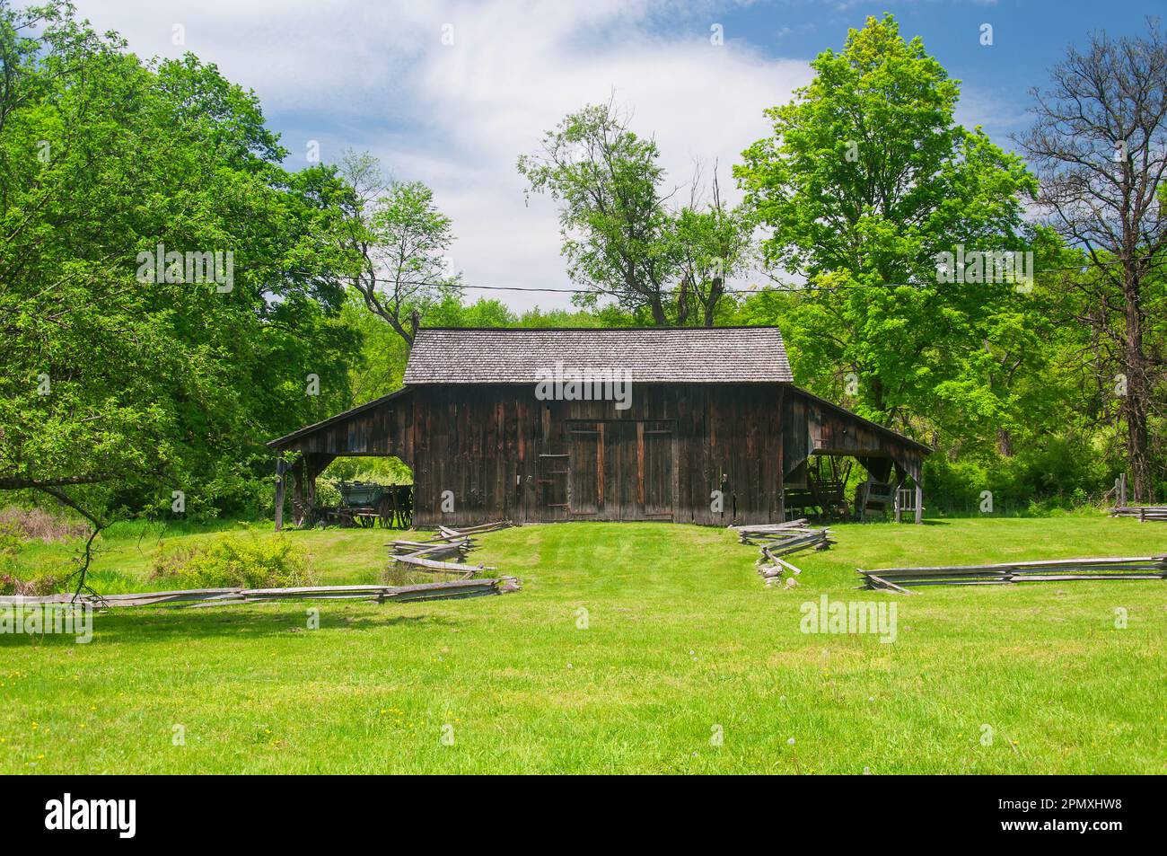 the historic millbrook village site in the delaware water gap in