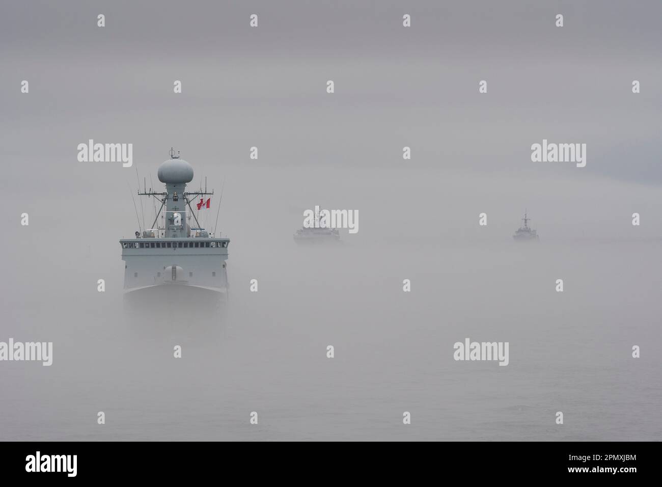 Ships of Operation Nanook depart Halifax, Nova Scotia, in August 2022