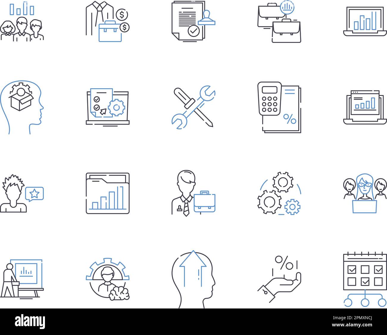 Data Analytics Outline Icons Collection Data Analytics Science Insight Processing Modeling 5761