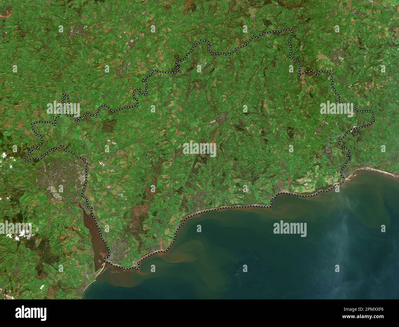 East Devon, non metropolitan district of England - Great Britain. Low