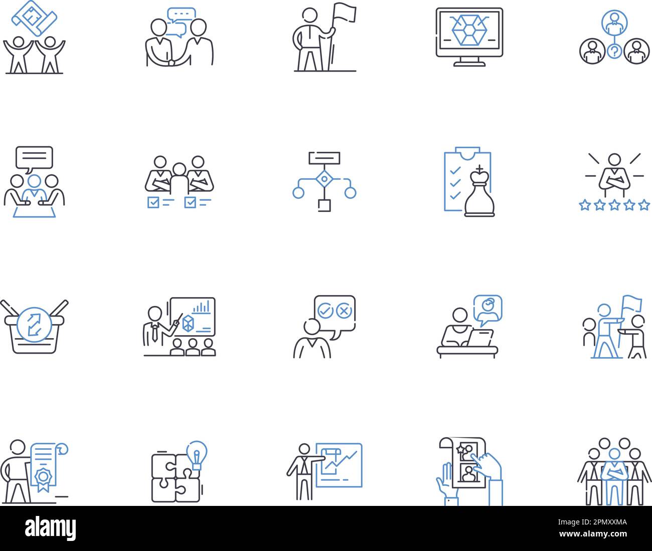 Project outline icons collection. Project, Planning, Task, Management ...