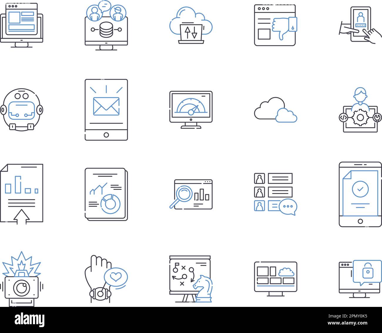 Device technology outline icons collection. Device, Technology, Gadgets ...