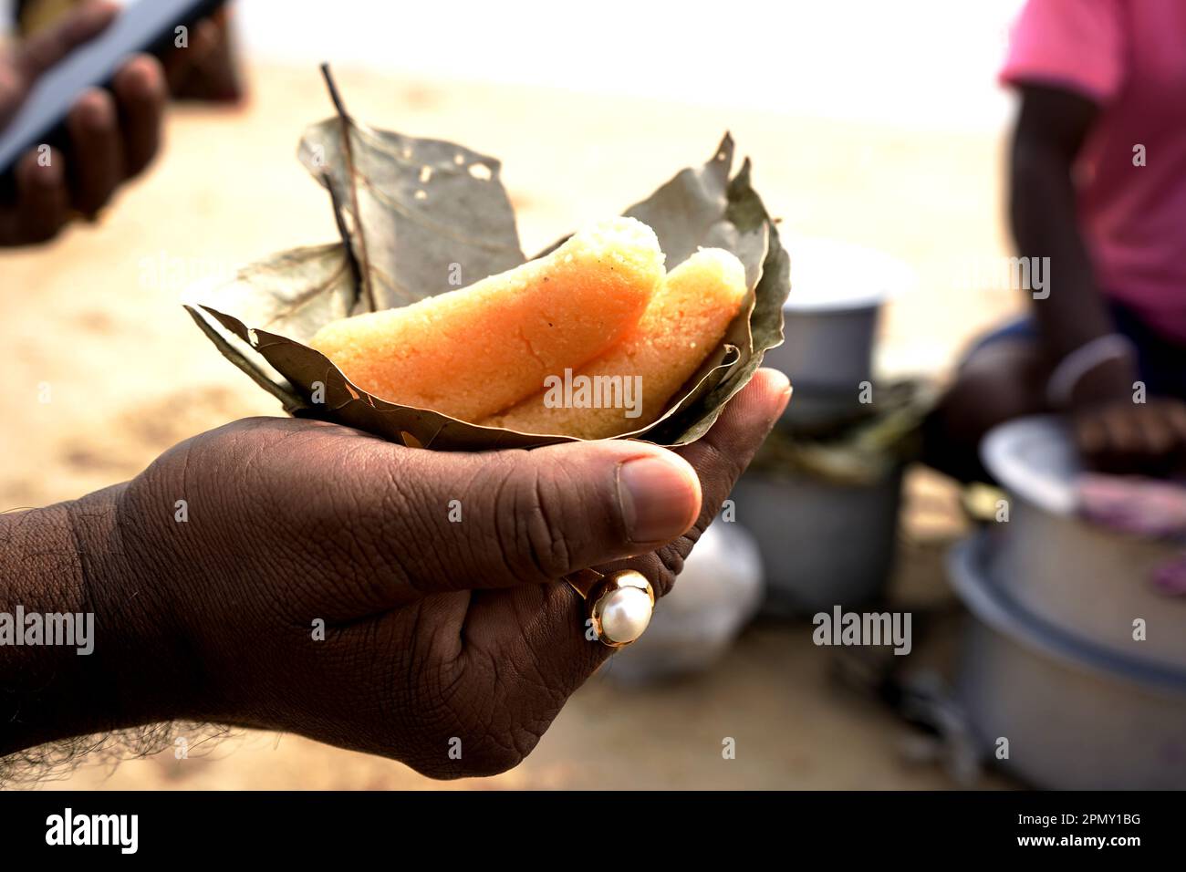 Madan Vog, Rasgolla,Indian Sweet Stock Photo