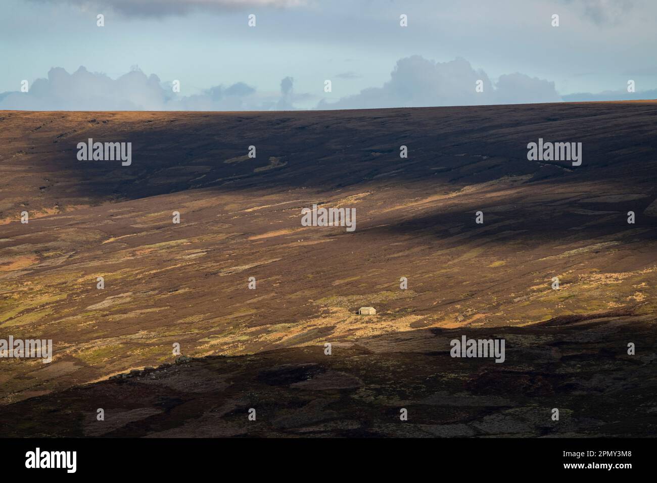 A remote shooting hut on moorland at Chunal near Glossop in North