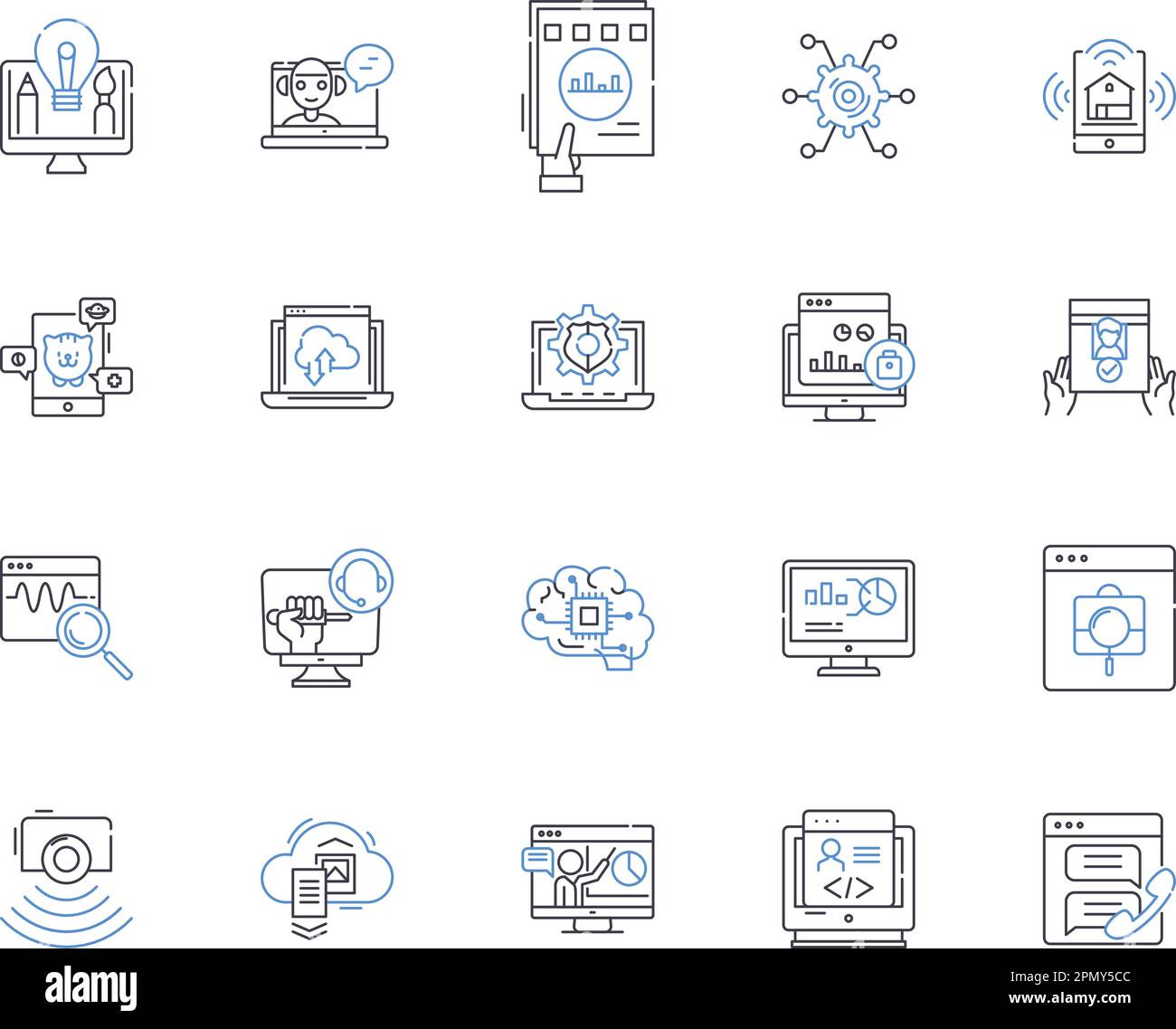 Device technology outline icons collection. Device, Technology, Gadgets ...