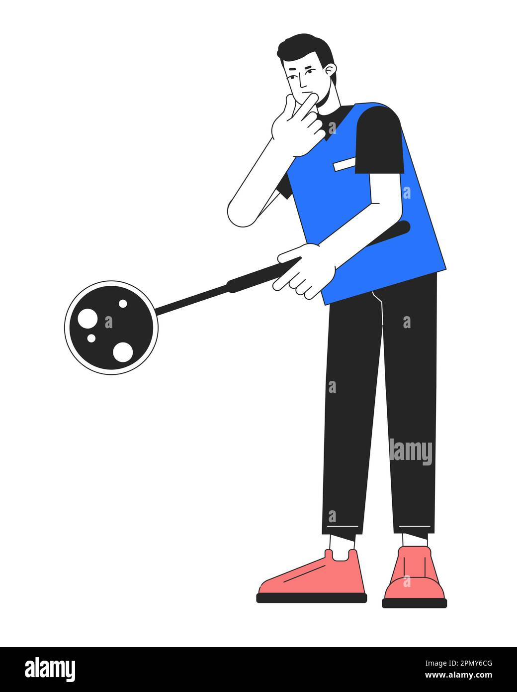 Simple line art animation magnifying hi-res stock photography and ...