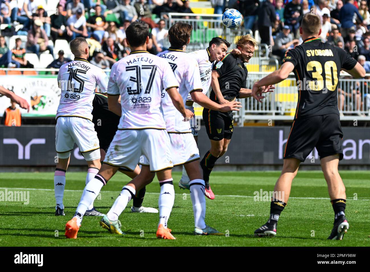 Venice, Italy. 01st May, 2023. Magnus Andersen (Venezia) during Venezia FC  vs Modena FC, Italian soccer