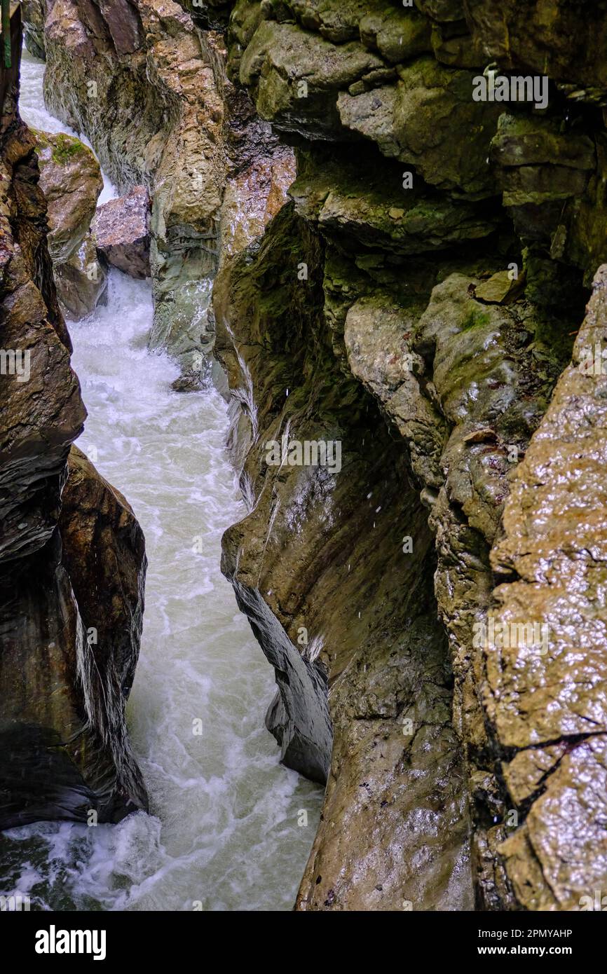 Breitach mountain stream and Breitach the Breitachklamm is a