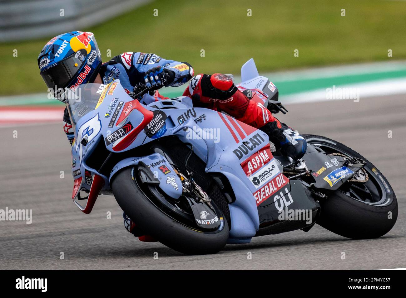 April 15, 2023.Alex Marquez #73 with Gresini Racing MotoGP during the 15 minute qualifying at the Red Bull Grand Prix at Circuit of the Americas in Austin Texas