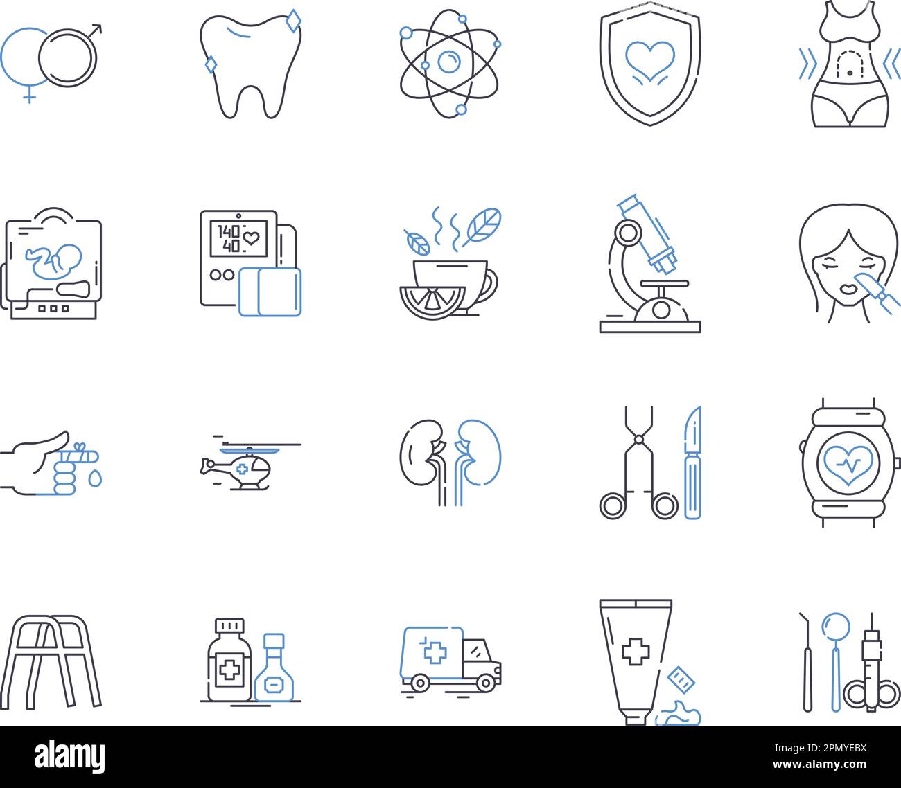health-check-up-outline-icons-collection-examination-diagnosis