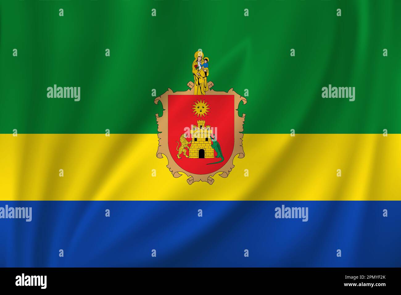 Flag Of Choco Waving In The Wind On Silk Background Department flag-of-choco-waving-in-the-wind-on-silk-background-department