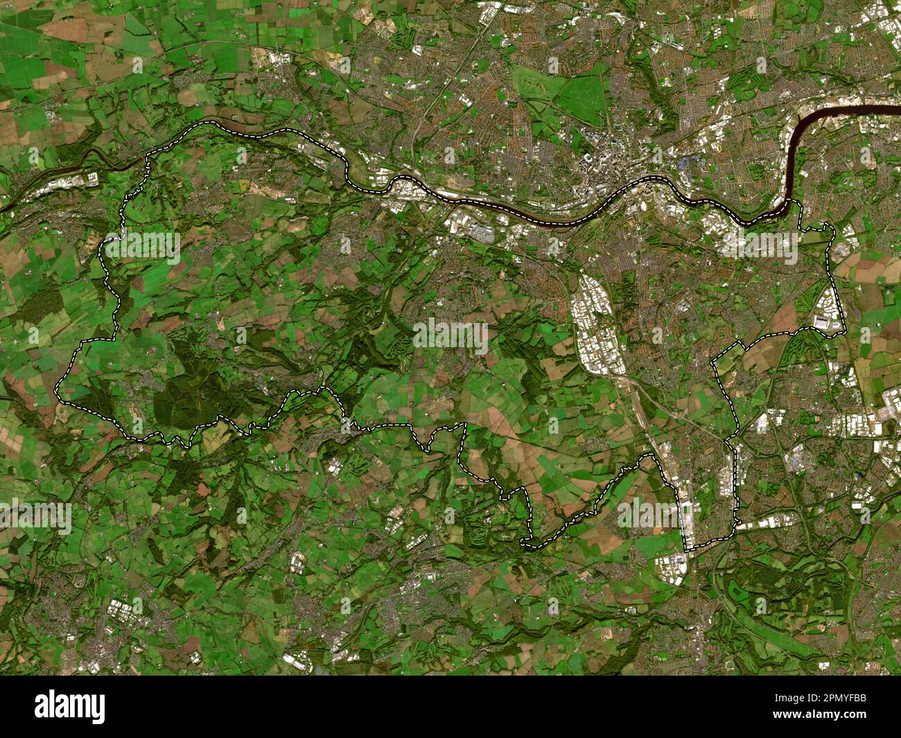 Gateshead, Unitary Authority Of England - Great Britain. Low Resolution ...