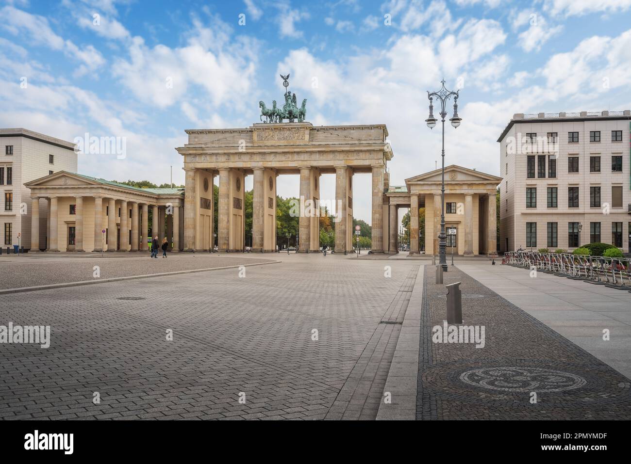 Brandenburg Gate at Pariser Platz - Berlin, Germany Stock Photo