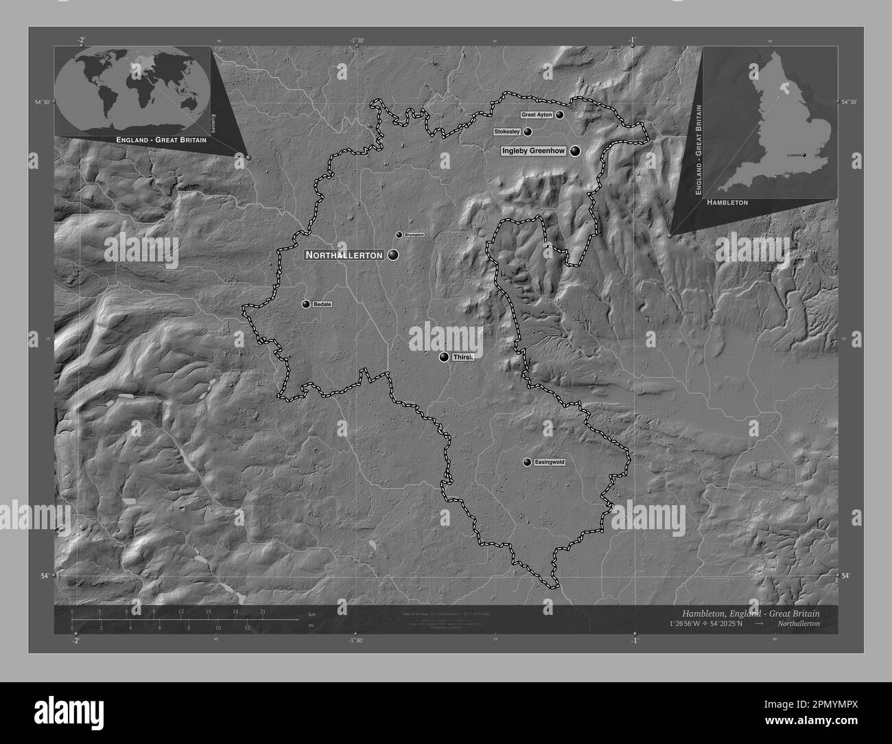 Hambleton, non metropolitan district of England Great Britain