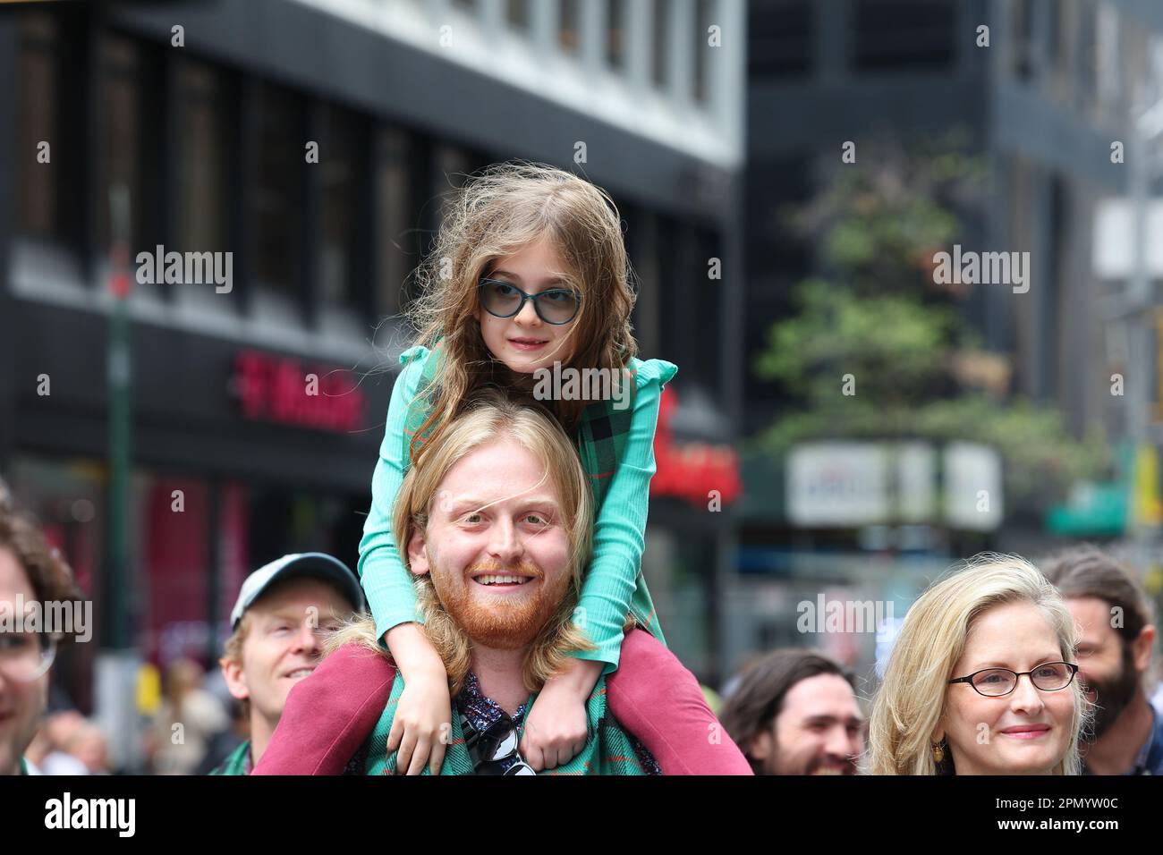 A member of Kincaid Klan march during the annual Tartan Day Parade