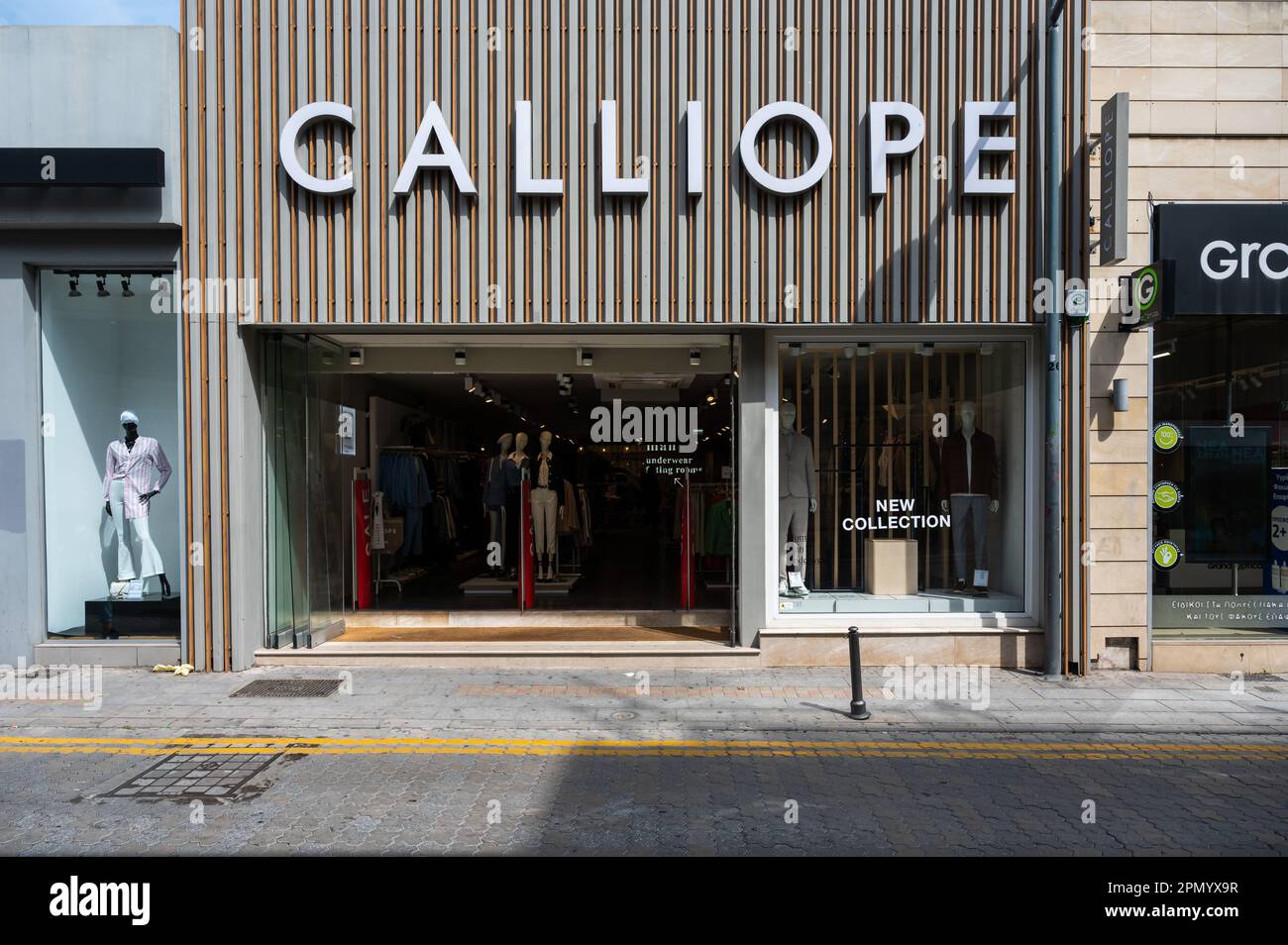 Limassol, Cyprus March 23, 2023 The Calliope fashion shop in the