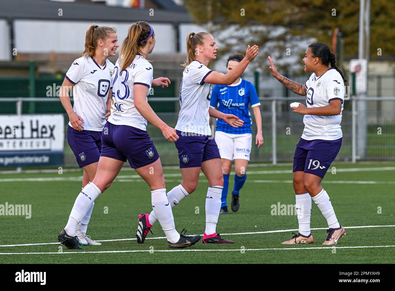 ANDERLECHT, BELGIUM - APRIL 11: 1-1 RSC Anderlecht, goal by Lukas Nmecha of RSC  Anderlecht during the Jupiler Pro League match between RSC Anderlecht Stock  Photo - Alamy