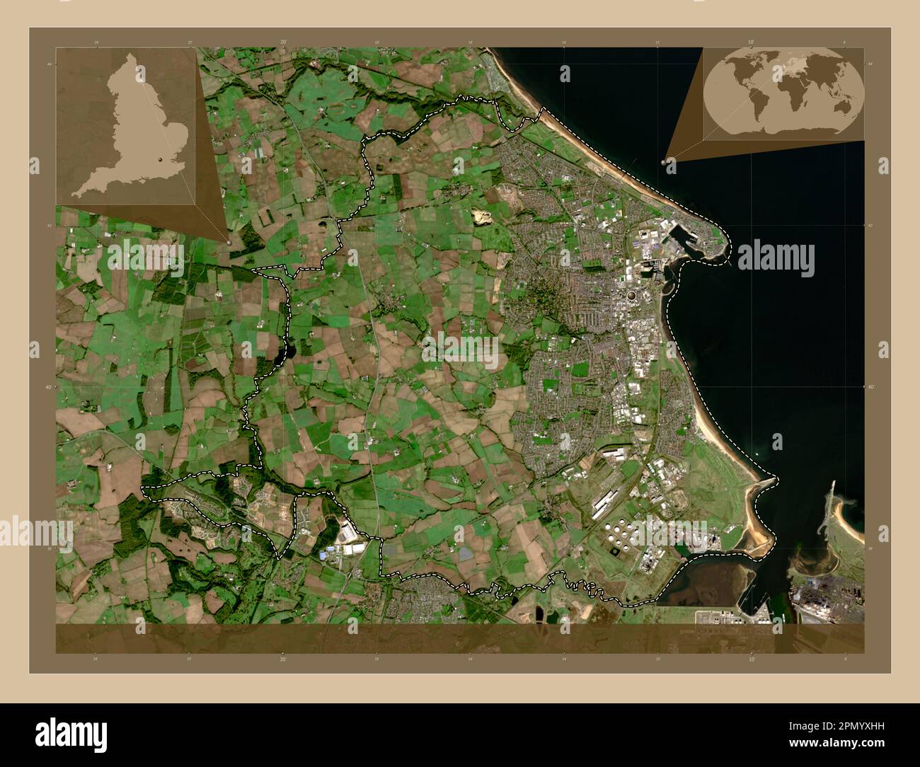 Hartlepool Postcode Map Hartlepool, unitary authority of England - Great Britain. Low ...