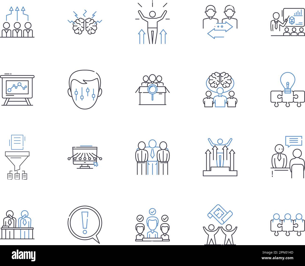 Workmates outline icons collection. Colleagues, Coworkers, Peers, Associates, Comrades, Teammates, Partners vector and illustration concept set Stock Vector