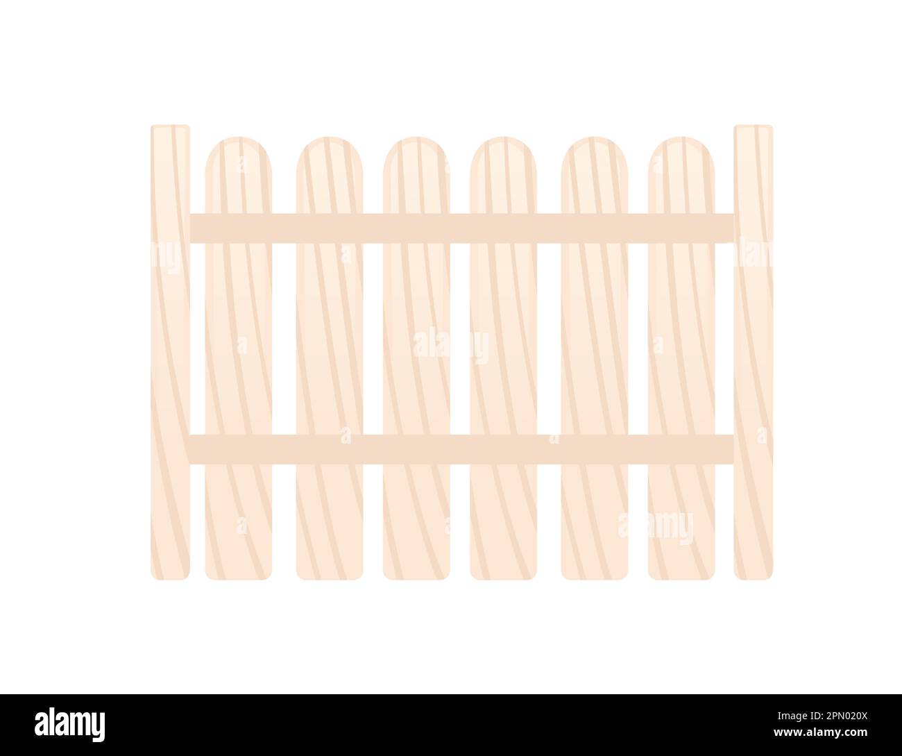Wooden Fence Vector Illustration Isolated On White Background Stock Vector Image Art Alamy