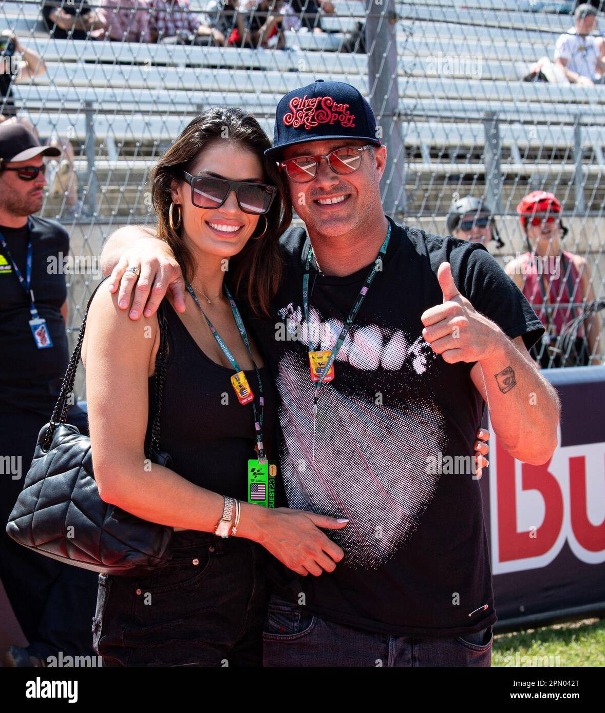 Austin, Texas, USA. 15th Apr, 2023. From left to Right ASHLEY CRUGER