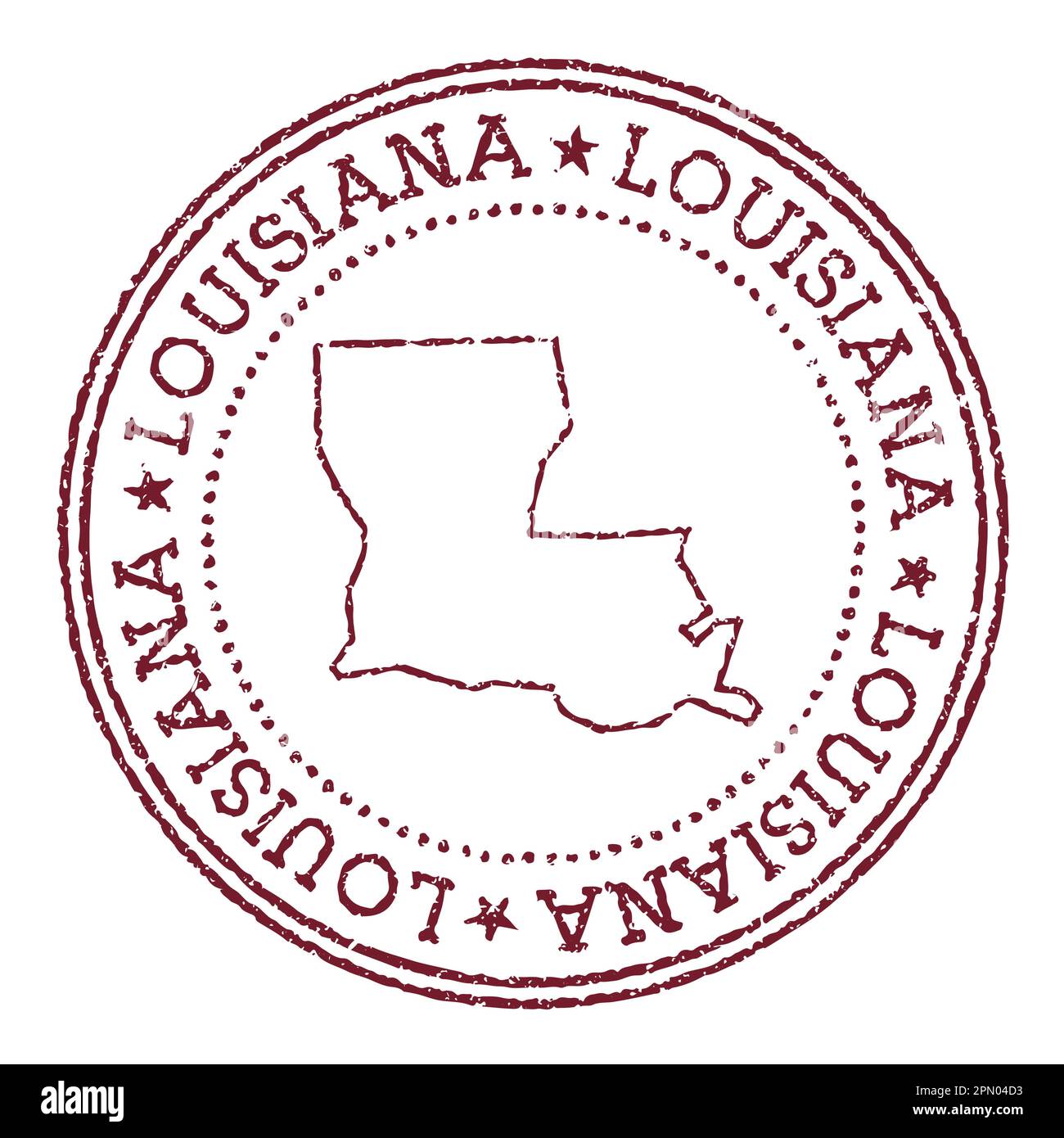 Louisiana round stamp Logo of us state with flag Vintage badge with  circular text and stars Stock Vector by ©gagarych 466777306
