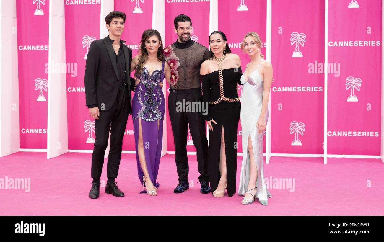 Cannes, France. 15th Apr, 2023. Quique Gonzalez, Monica Cruz, Miguel