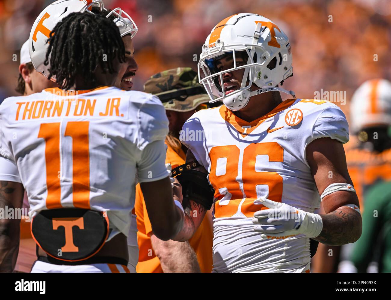 KNOXVILLE, TN APRIL 15 Tennessee Volunteers tight end Ethan Davis