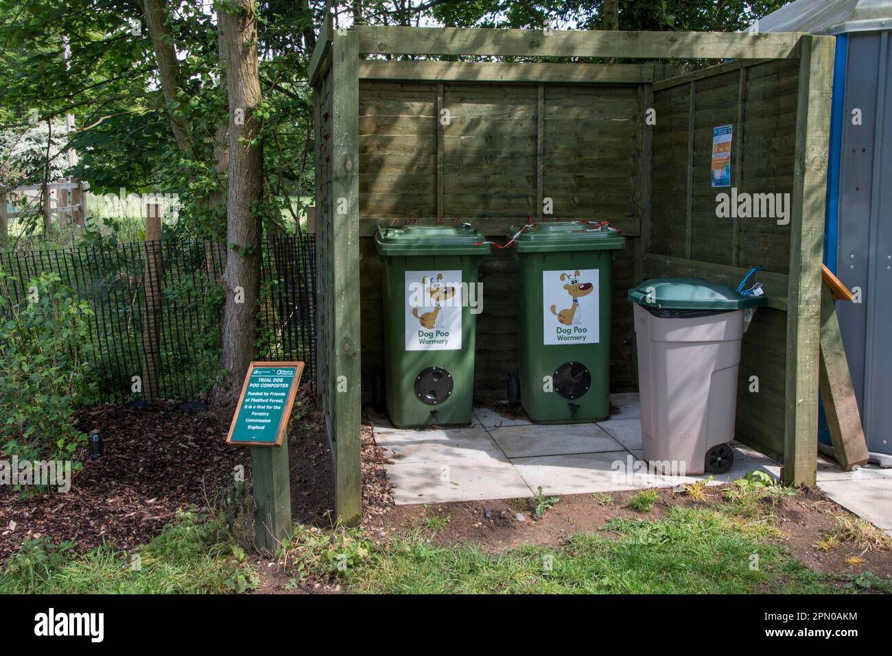 Dog Waste Composter Test, Lynford Arboretum, Norfolk, England, United
