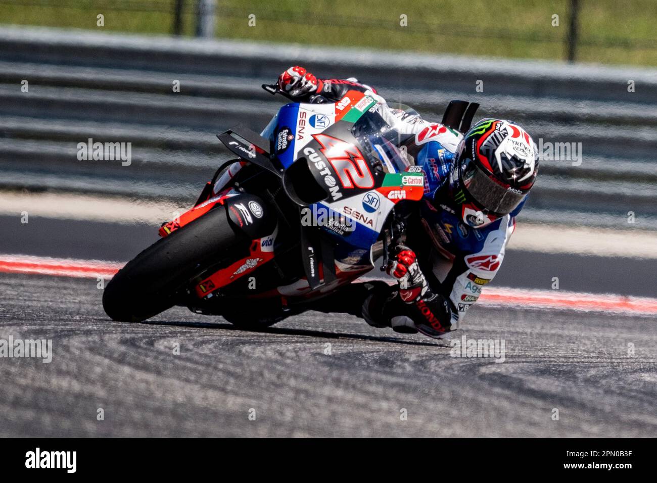 Texas, USA. 15th Apr, 2023. Alex Rins #42 with LCR Honda Castrol in ...
