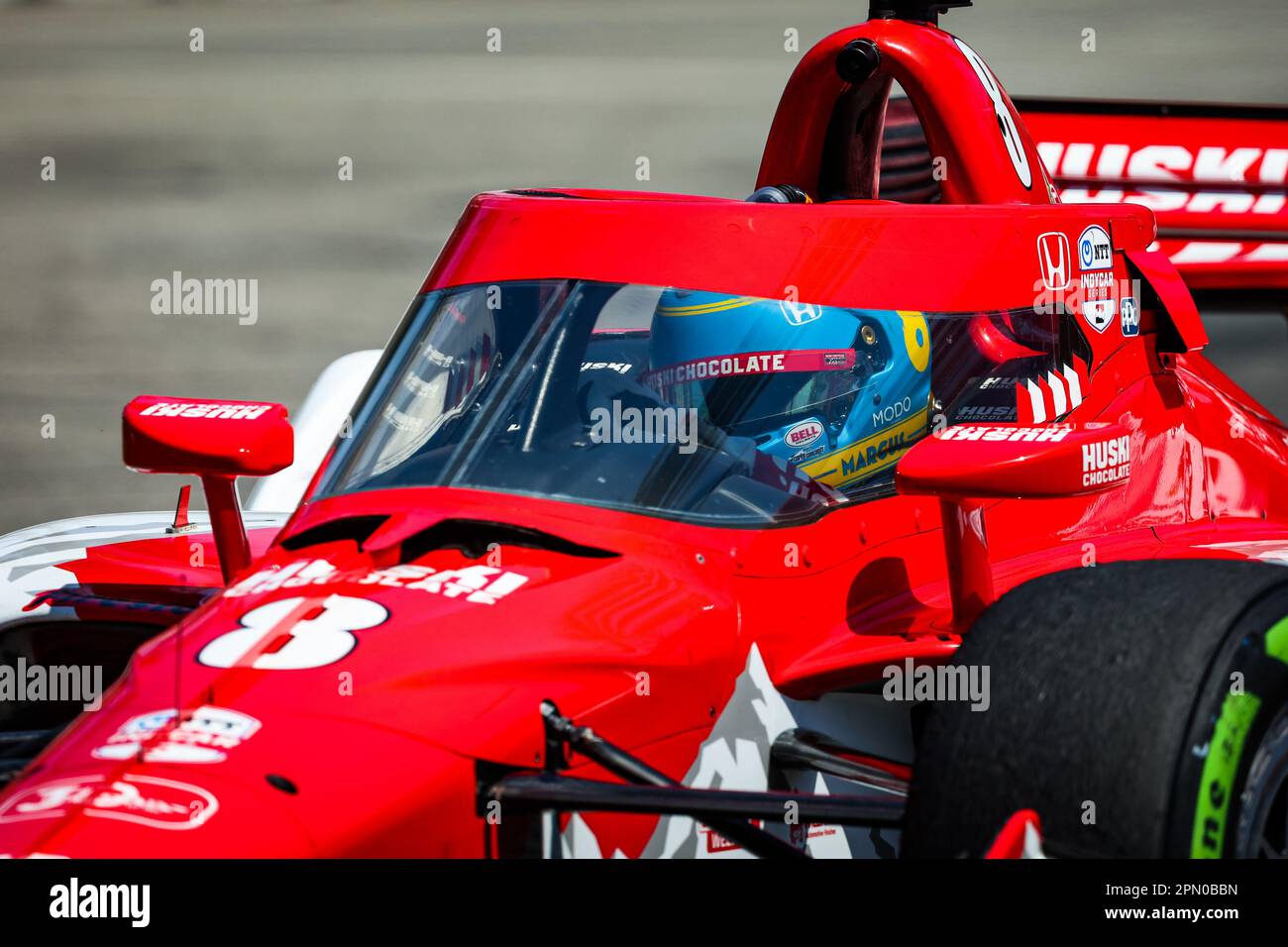 Long Beach, Etats Unis. 15th Apr, 2023. 08 ERICSSON Marcus (swe), Chip Ganassi Racing, Dallara IR18 Honda, action during the Acura Grand Prix of Long Beach 2023, 3rd round of 2023 NTT IndyCar Series, from April 14 to 16, 2023 on the Streets of Long Beach, in Long Beach, California, United States of America - Photo Florent Gooden/DPPI Credit: DPPI Media/Alamy Live News Stock Photo